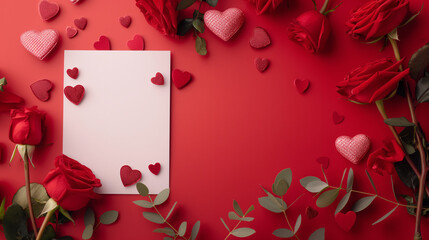 Postcard in Valentine concept for Valentine decoration