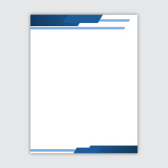 Blank Modern Corporate Business Letterhead Design Background