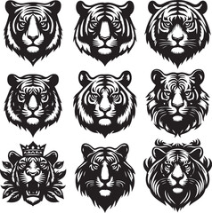 Obraz premium tiger bundle art ilastration