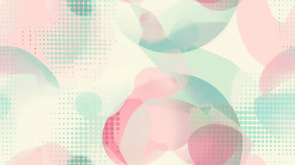 A colorful abstract painting with a lot of dots and circles