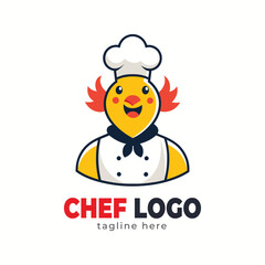 chef hat logo and icon vector design template
