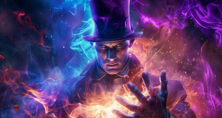 A magician who uses drama to elevate captivating illusions.