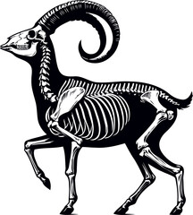 goat Vector,  goat vector illustration, goat emblem design, Goat silhouette