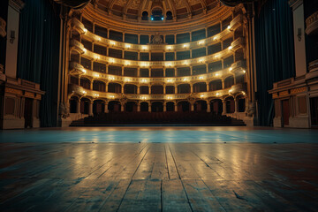 Obraz premium stage opera with lights Generative AI