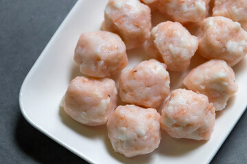 Shrimp balls made from fresh shrimp. These shrimp balls are a great source of protein and omega-3...