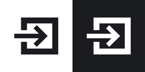 Input Icon Set. Symbols for Enter Key and Navigation Arrows.