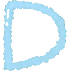 blue and white frame