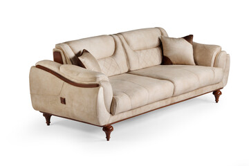 sofa isolated on white background . corner view