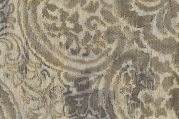 embroidered tan fabric texture background close up, detailed light neutral beige color woven linen backdrop, furniture cloth textile material, modern cotton clothing weave pattern