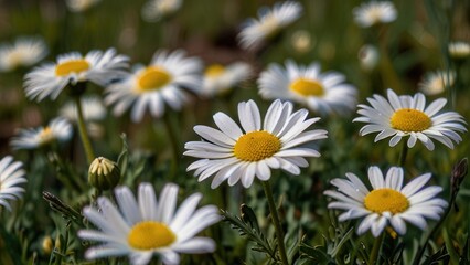 Obraz premium daisies in the garden