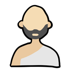 muslim Line Style Icon  vector design and illustration template