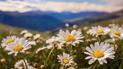 Fototapeta premium Scenic View of Flora and Mountains