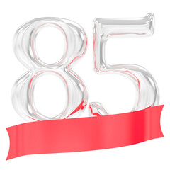 Happy Anniversary 85 Years 3d Rendering