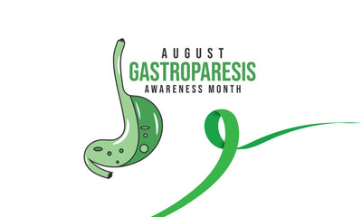 Gastroparesis Awareness Month. background, banner, card, poster, template. Vector illustration.