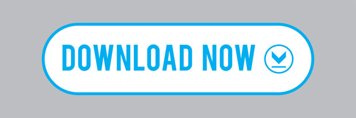 Download button isolated web element for application or websites. Button for buy or download.