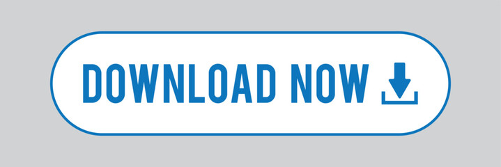 blue download button isolated on white background with download icon. download icon. downloading icon.