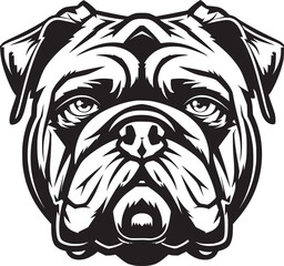 Vector of a dog head