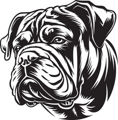 Vector of a dog head