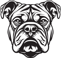 Vector of a dog head