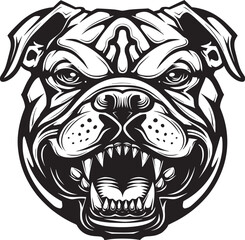 Vector of a dog head