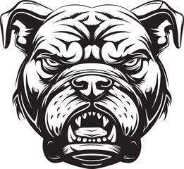 Vector of a dog head