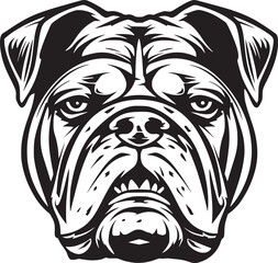 Vector of a dog head
