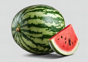 Watermelon isolated against a white background.
