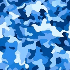 blue camouflage pattern background