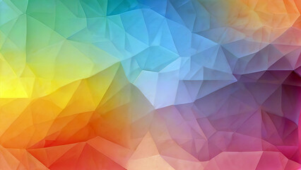 Obraz premium Polygonal mosaic with colorful gradient transparent abstract background