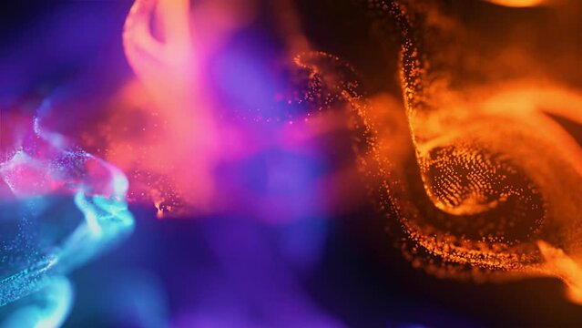 colorful particle wave abstract background