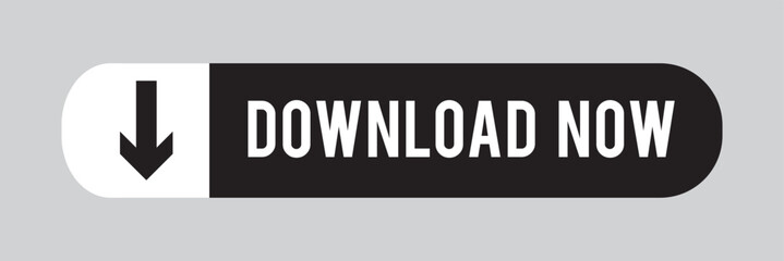 Fototapeta premium Download button isolated web element for application or websites. Button for buy or download.