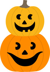 Halloween pumpkin icon vector.
Jack o lantern pumpkin for Halloween.