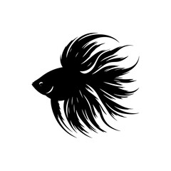 Perfectly Crafted Angelfish Silhouette Ideal for Nautical and Oceanic Decor - angelfish illustration
