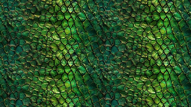 Abstract seamless pattern of reptilian skin texture. Background with scales, snake or crocodile leather print.