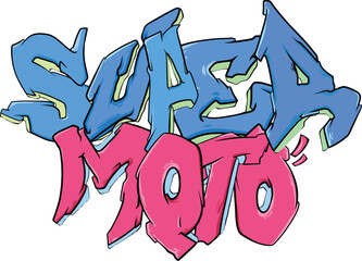 Supermoto Font. Graffiti Font Supermoto