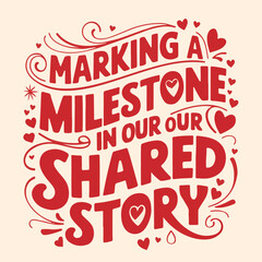 a red and white poster with a quote saying putting together