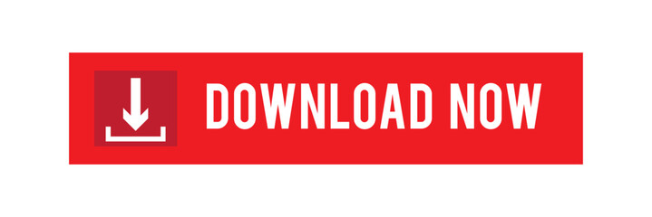 Red download button isolate on white background vector illustration