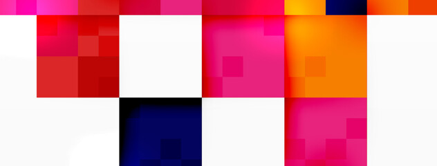 Dynamic colorful squares background. Vector Illustration For Wallpaper, Banner, Background, Card, Book Illustration, landing page