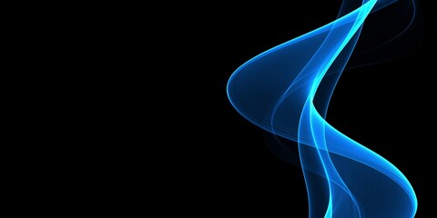 Color light neon blue abstract waves design
