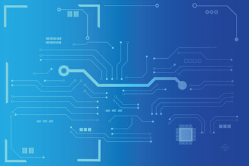 Abstract futuristic circuit board Illustration, Circuit board pattern for technology background. Vector illustration	