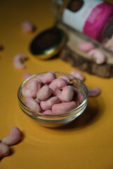 Pink color Flavored Salted Cashew