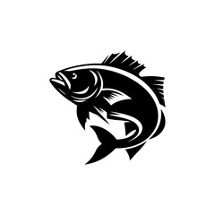 Ethereal Cod Fish Silhouette: Evoking Serenity in Underwater Imagery - minimallest cod fish vector
