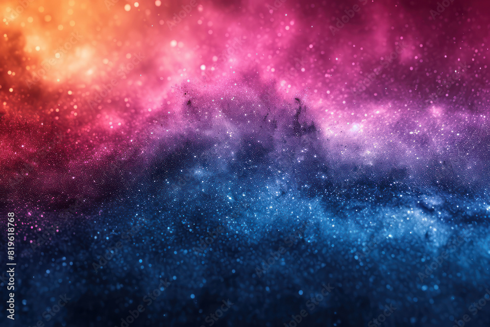 Aufkleber dark nebula in endless void of space extreme closeup. generative ai