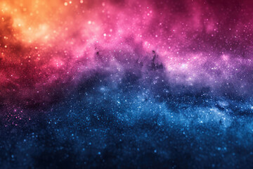 Naklejka premium Dark Nebula In Endless Void of Space extreme closeup. Generative AI