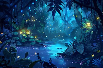 Imaginative Woodland Scene Backdrop