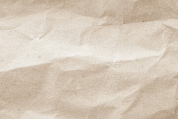Old paper vintage texture surface for background. Recycle pale brown paper crumpled texture.