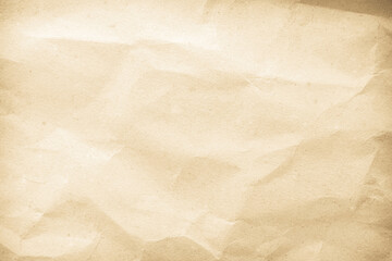Obraz premium Old paper vintage texture surface for background. Recycle pale brown paper crumpled texture.