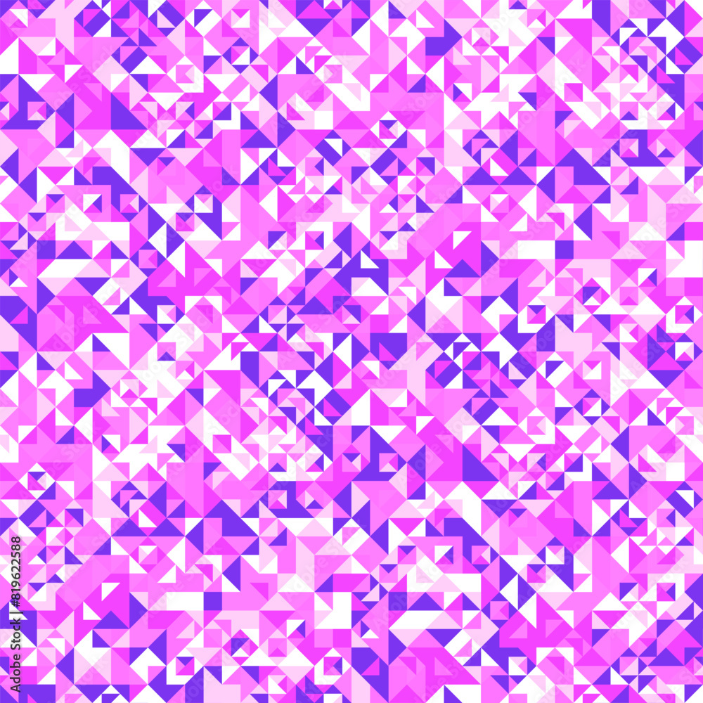 Poster seamless triangular mosaic pattern background design - abstract vector illustration with colorful tr