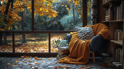 comfortable chair, and a warm blanket, welcoming the cooler days of September.