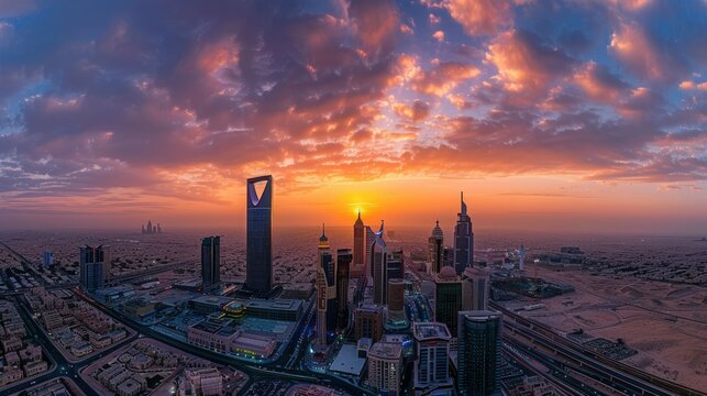 When the weather is good, the sunset is beautiful